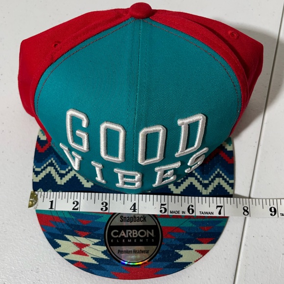 “Good Vibes” By Carbon Elements Hat Adult Unisex Adjustable Multi Colored H2 - Picture 11 of 11
